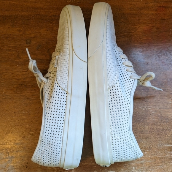VANS AUTHENTIC DX SQUARE PERF WHITE SIZE 10 - Picture 4 of 9